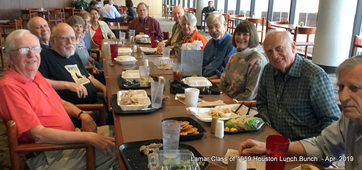 Lamar Lunch Bunch Class of 1959-Apr2019