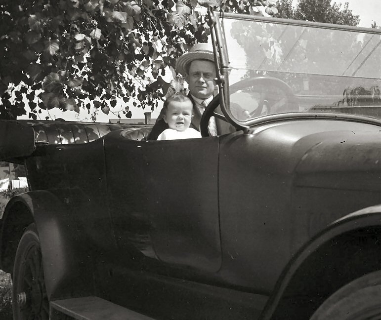 Lawrence with son c. 1922