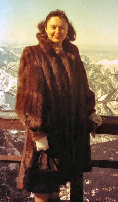 Ethel Sara Hale in Alps, 1946