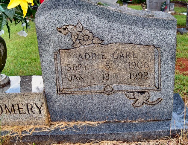 Headstone - Addie Carl THOMASON