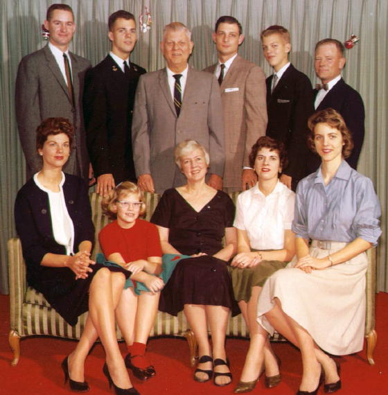 ADB family Christmas, 1960