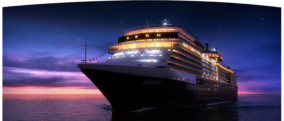 Eurodam at night