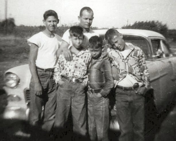 Thomas Edward Blackledge with his 4 sons