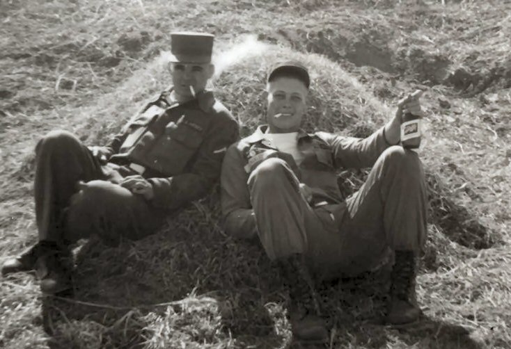 James Isaac with beer in Korea