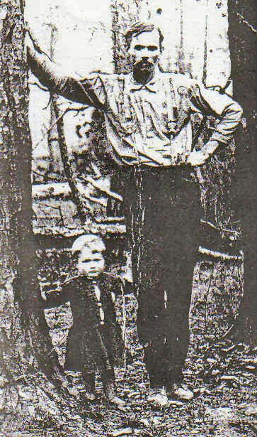 John Oliver Breland with little Emma, 1902