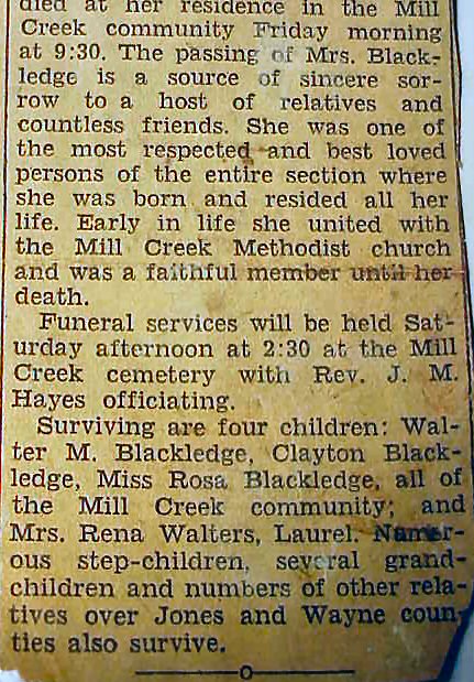 Rachel C.Walters, Obit part 2 of 2