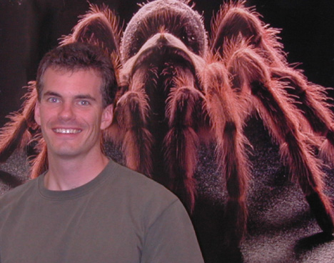 Todd with tarantula